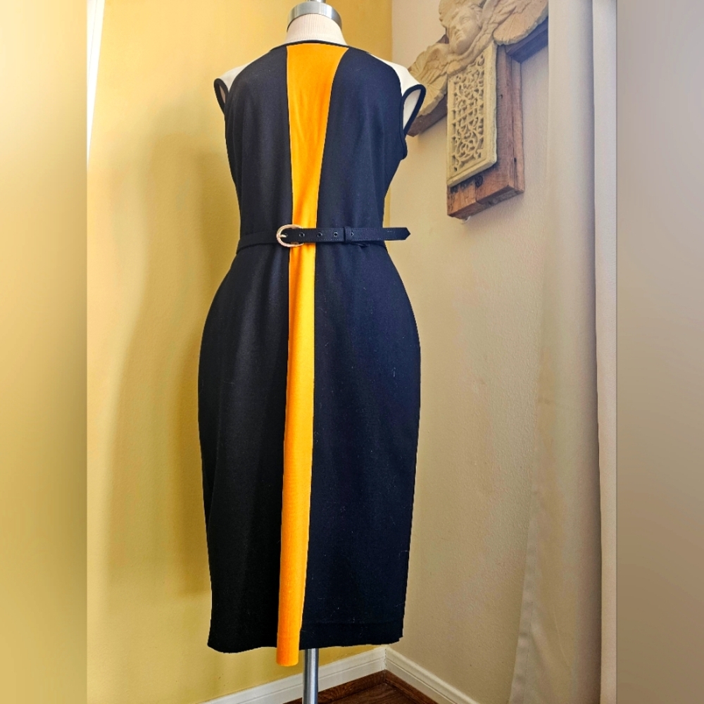 Classic and Sleek Fully Lined Sleeveless Dress by Cache.